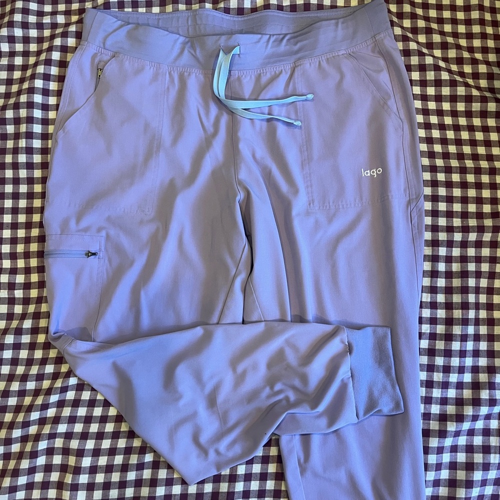 Lagos jogger scrub pants in Lavender, 2XL
